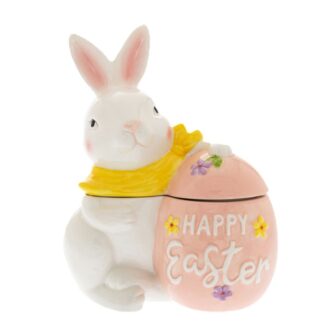 ΚΕΡΑΜΙΚΟΣ ΛΑΓΟΣ ΜΕ ΣΟΜΩΝ ΑΥΓΟ ΜΕ ΚΑΠΑΚΙ 18Χ10Χ23ΕΚ (HAPPY EASTER)