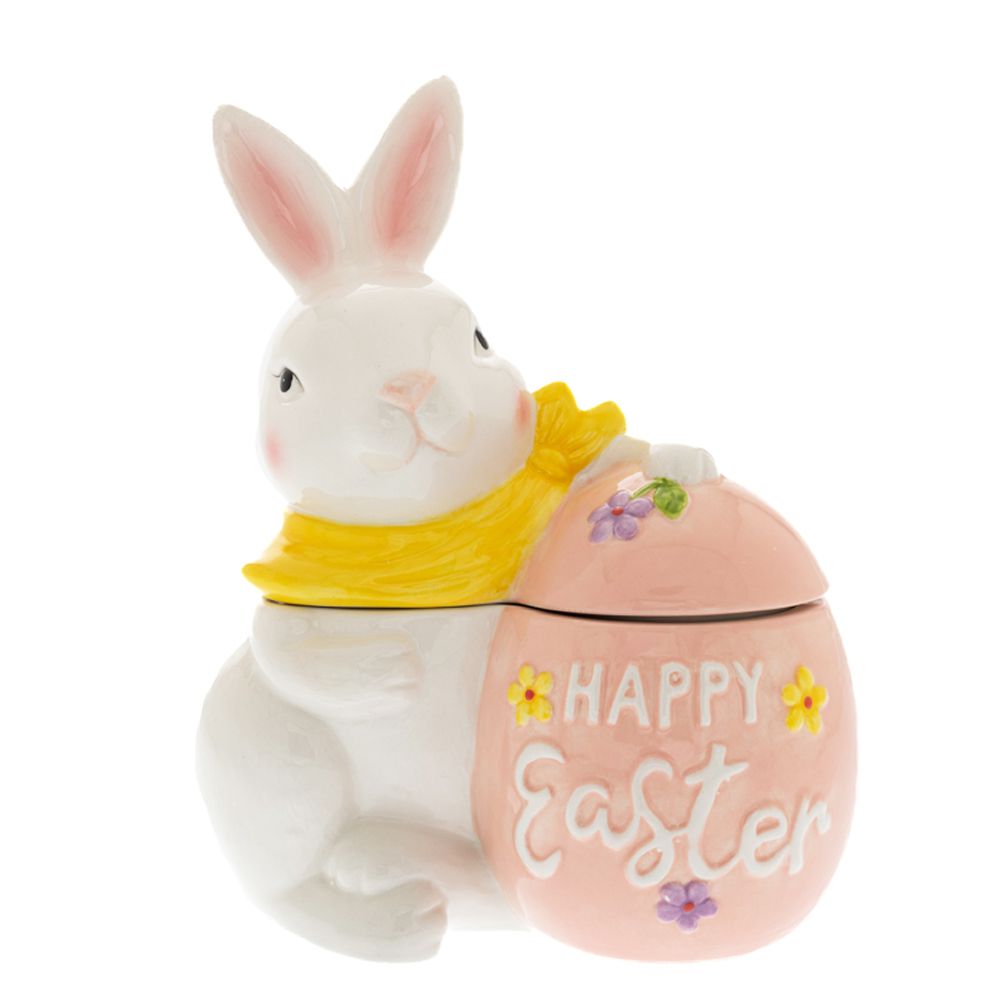 ΚΕΡΑΜΙΚΟΣ ΛΑΓΟΣ ΜΕ ΣΟΜΩΝ ΑΥΓΟ ΜΕ ΚΑΠΑΚΙ 18Χ10Χ23ΕΚ (HAPPY EASTER)