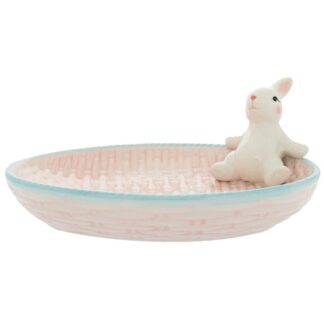 ΚΕΡΑΜΙΚΗ ΡΟΖ ΟΒΑΛ ΠΙΑΤΕΛΑ ΜΕ ΛΑΓΟ 26Χ20Χ10ΕΚ